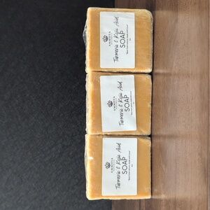 Ammoya Naturals Turmeric & Kojic Acid Bar Soap Pack Of Three